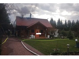 Palił się dom letniskowy w Wiechowie