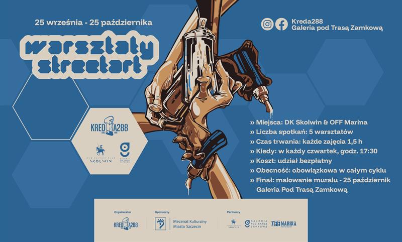 Warsztaty StreetArtu. realizowane są zapisy