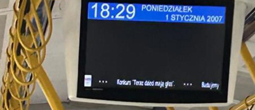 Usterki wyświetlaczy w pojazdach. Tramwaje, które podróżują w czasie
