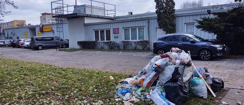 Bałagan przy Fali. Chaos drogowy i sterta śmieci