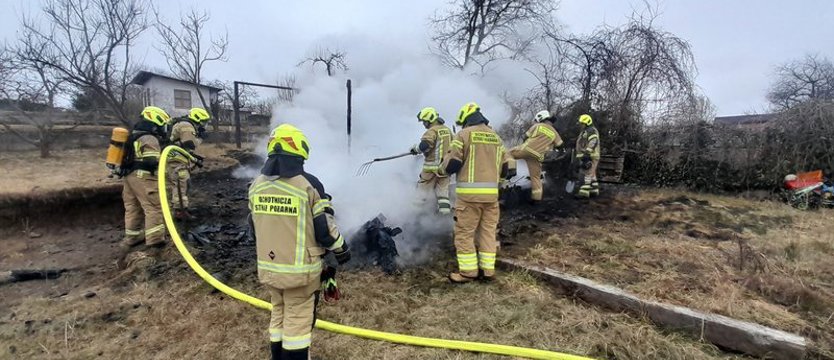 Ogrodowa altana spłonęła doszczętnie