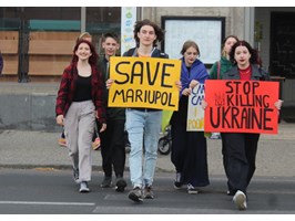 Ratujcie Mariupol! Pokojowy wiec w Szczecinie