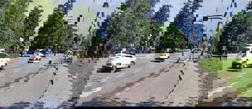 Wylał się siarczan żelaza, nie ma przejazdu przez Przęsocin