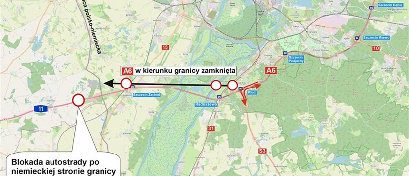 Utrudnienia na granicy w Kołbaskowie. Od poniedziałku protesty i blokada niemieckiej drogi A11