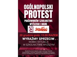 Ogólnopolski protest pracowników nauki także w Szczecinie