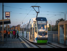 Pierwszy tramwaj na ul. Szafera w Szczecinie. Na razie próbnie