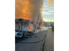 Autobus spłonął w Buku. Nie ma poszkodowanych