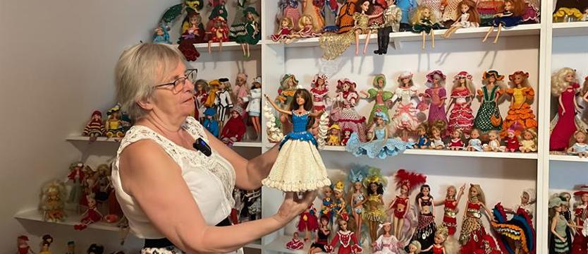 Barbie ubiera się u pani Bogusławy