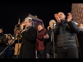 Protest przeciwko "Lex TVN" w Szczecinie