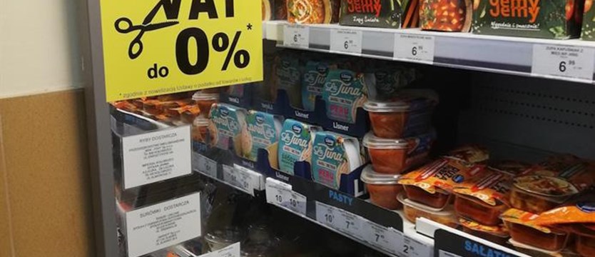 Rząd przedłuża zerową stawkę VAT na żywność
