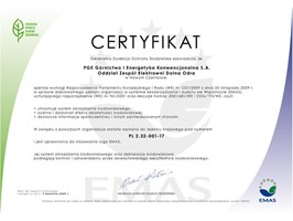 Po raz kolejny z certyfikatami EMAS