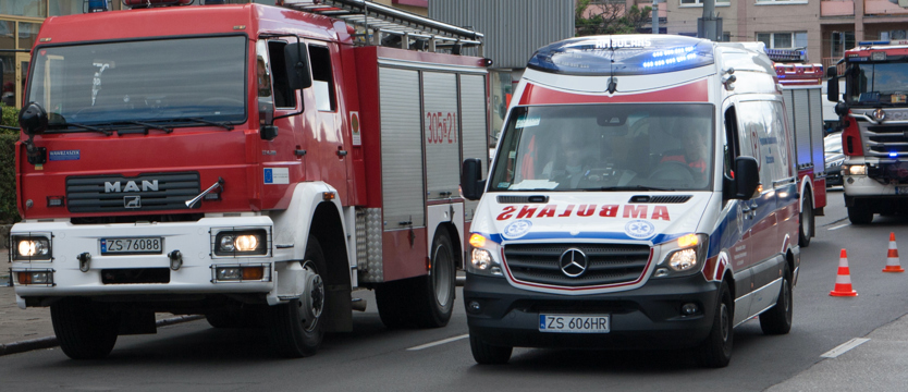 Ośmioletnie dziecko poparzone płonącą benzyną w Jarogniewie pod Kołobrzegiem