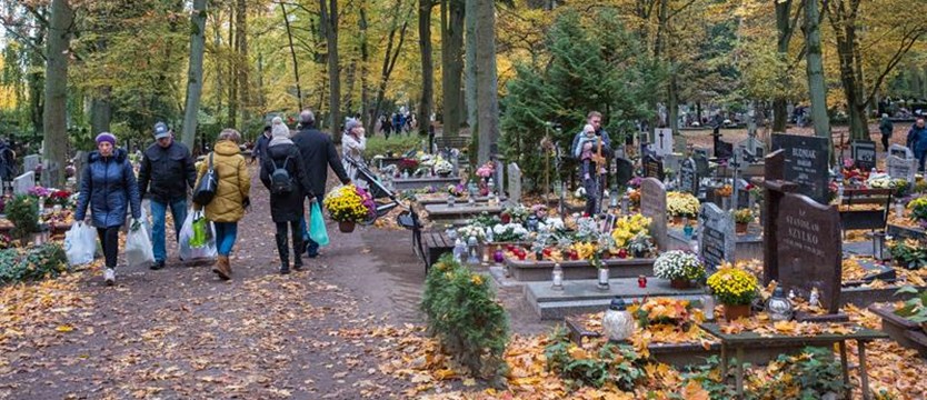 Tłumy szczecinian na cmentarzu