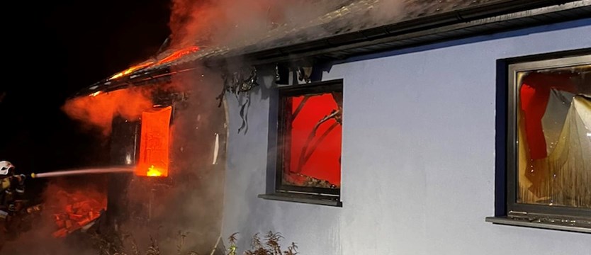 Pożar w Morzyczynie. Spalił się dom jednorodzinny