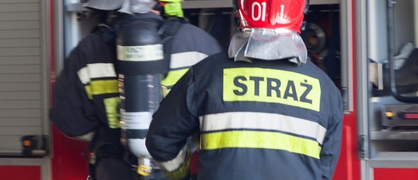 Pożar przy ul. Strzałowskiej - jedna osoba poszkodowana