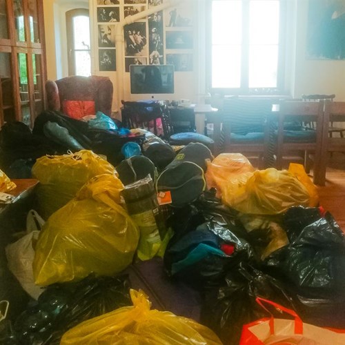 Zbiórka darów dla uchodźców w Tetrze Kana w Szczecinie
